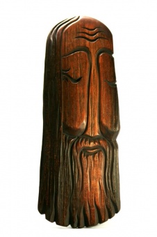 Панно из кедра "Аргиппей" - символ мудрости и миролюбия (30-35 см.)