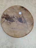 Бубен алтайский с колотушкой 40 см фото в интернет-магазине эко товаров из Горного Алтая