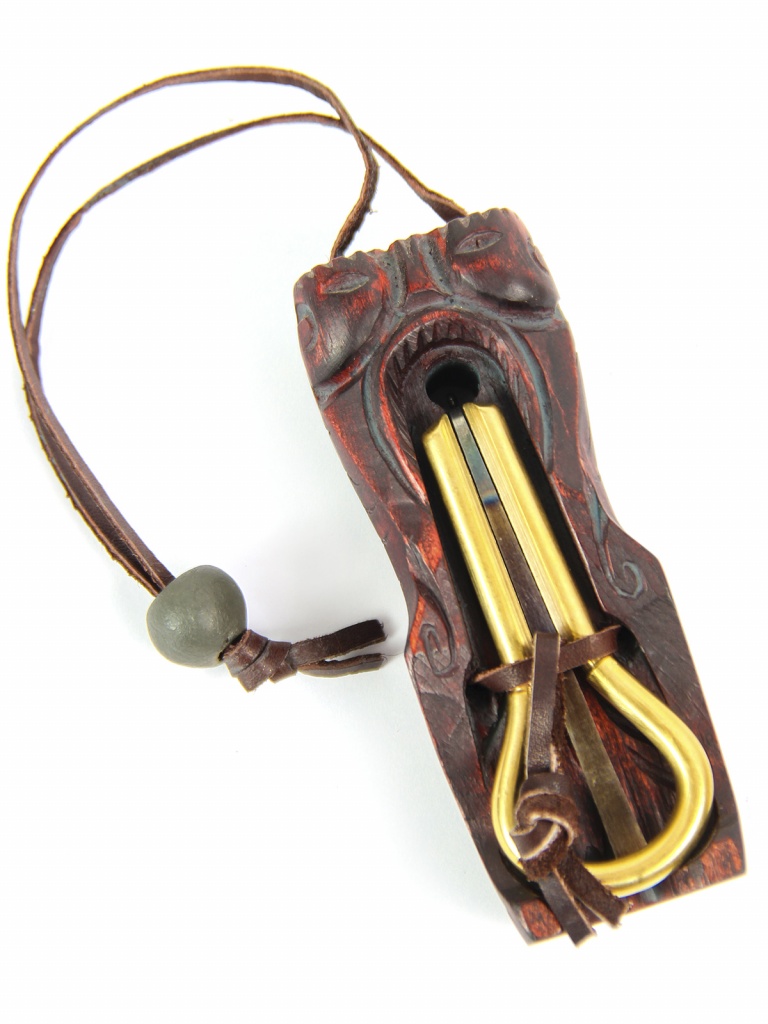 Шаманский набор для медитации в подарочной коробке (варган в футляре, флешка с обучающий видеокурс, набор для ухода)