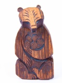 Медведь щепной, интерьерная скульптура, 17-18 см фото в интернет-магазине эко товаров из Горного Алтая