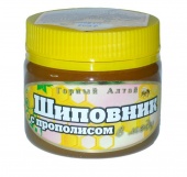 Шиповник и прополис в меду (200гр.) фото в интернет-магазине эко товаров из Горного Алтая